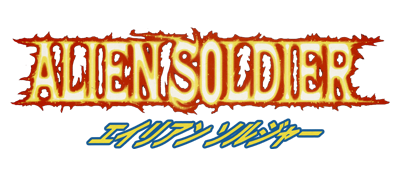 Alien Soldier logo for Sega Mega Drive